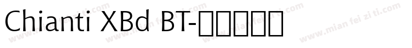 Chianti XBd BT字体转换